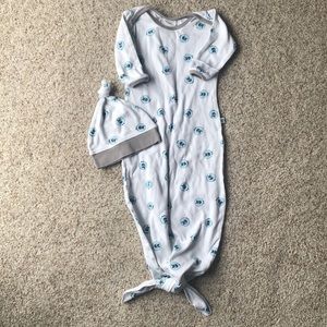 Purl Lamb Knotted Baby Gown